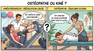 Ostéopathe ou kiné ?